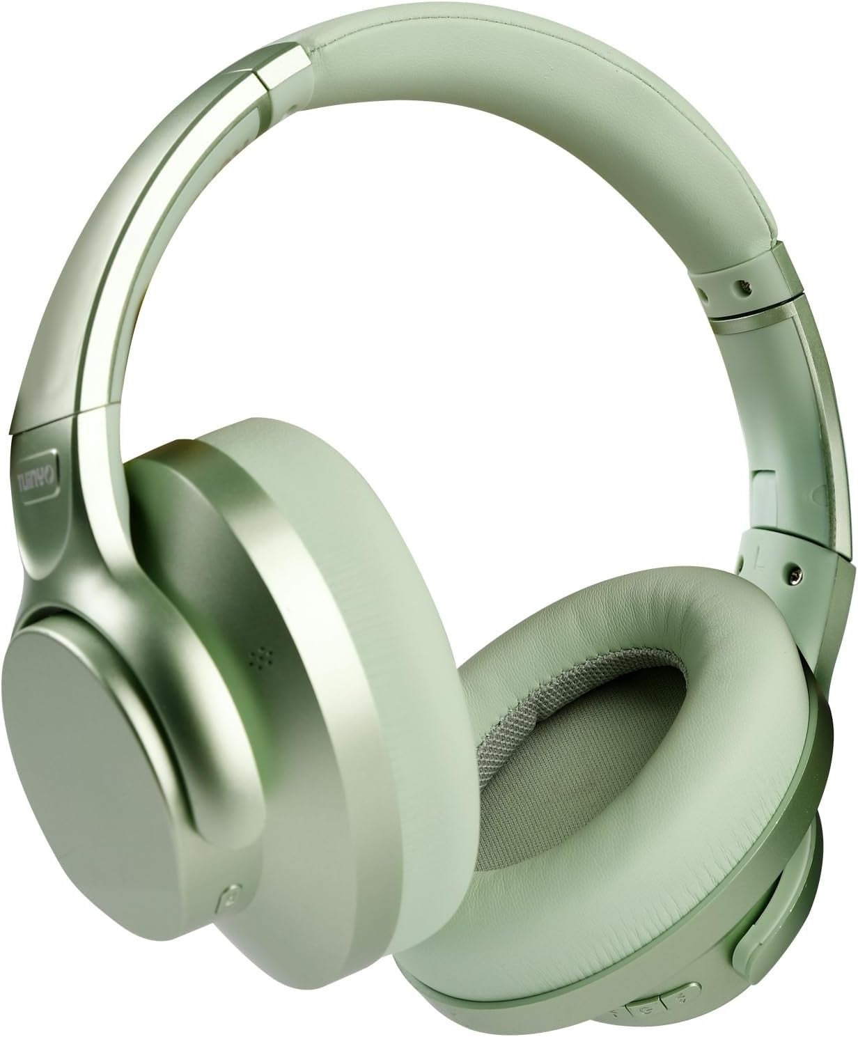 Green Noise Cancelling Bluetooth Headphones 60H Playtime Deep Bass - Kwikley