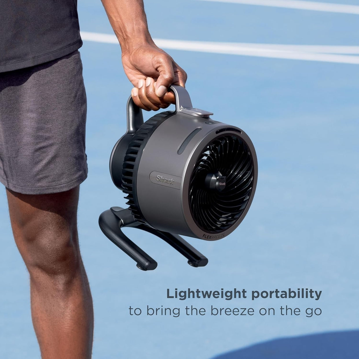 Green Portable Misting Fan – 5 - Speed Rechargeable Table Fan LED & Cooling Spray - Kwikley