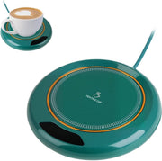 Green USB Coffee Mug Warmer 3 Temp LCD Touch 8H Auto Shut Off - Kwikley