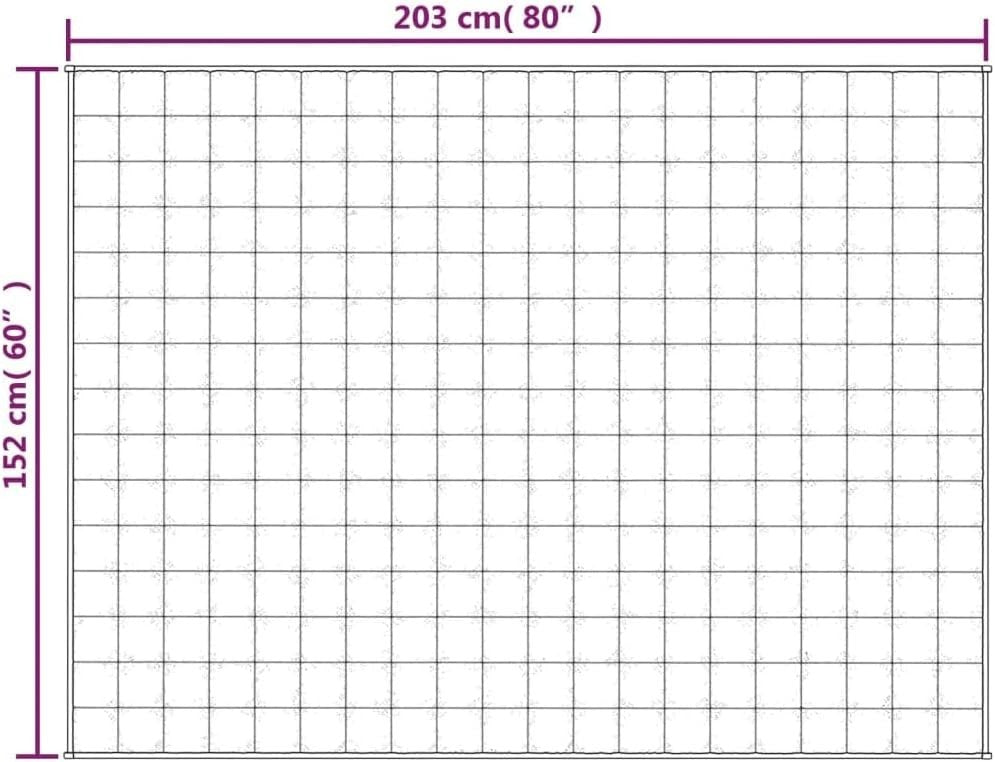 Grey 11kg Weighted Blanket 152x203 cm for Stress & Anxiety Relief - Kwikley