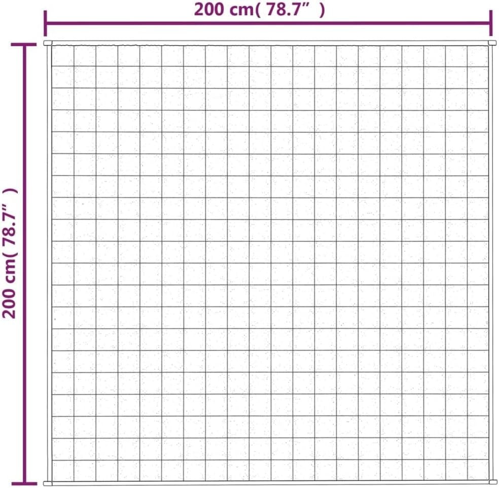 Grey 13kg Weighted Blanket 200x200 cm for Stress & Sleep Relief - Kwikley