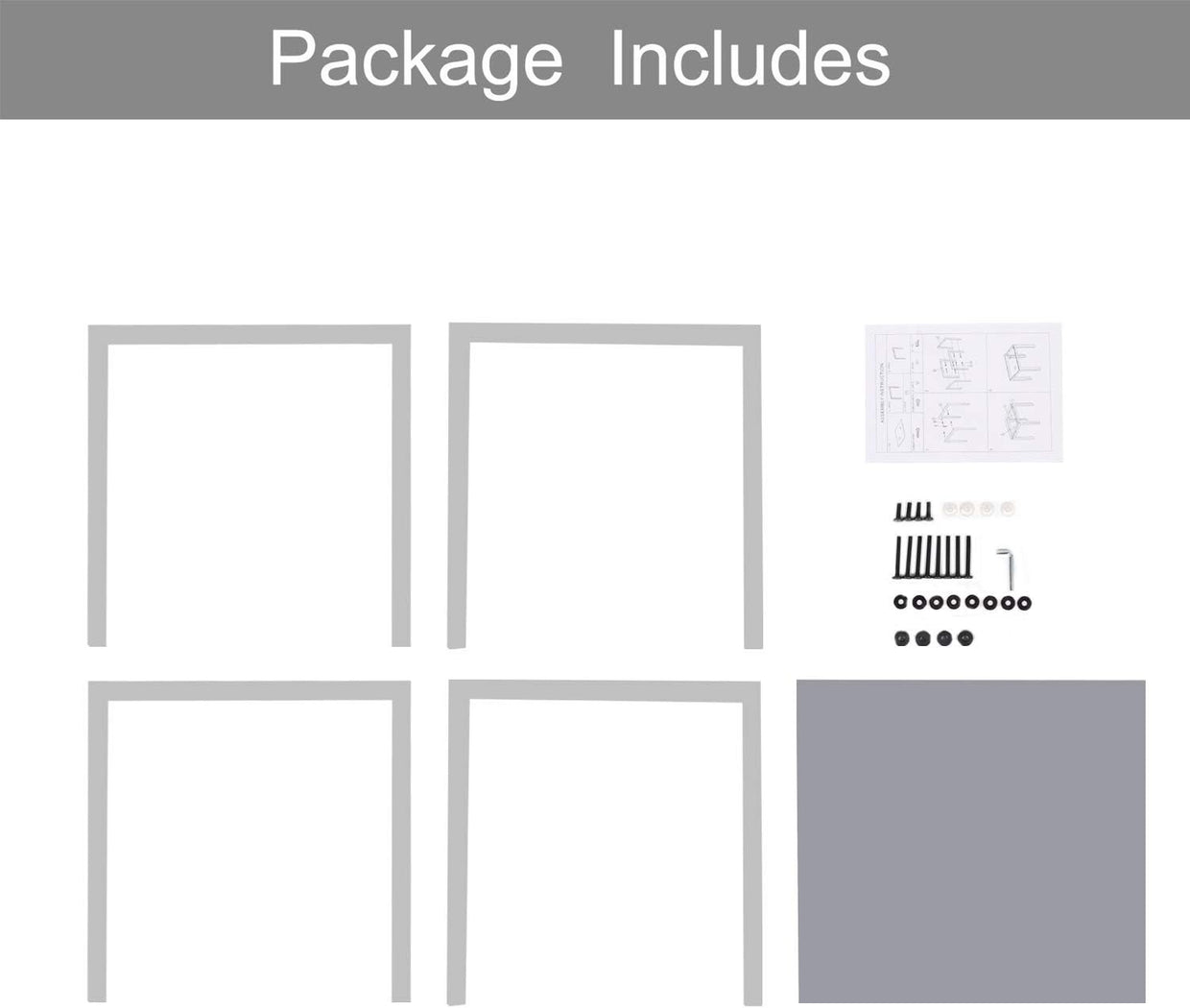 Grey 4 - Piece Glass Dining Set with Padded Faux Leather Chairs - Kwikley