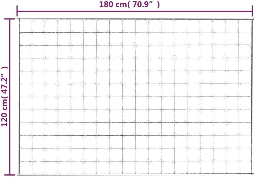 Grey 5kg Weighted Blanket 120x180 cm for Stress & Anxiety Relief - Kwikley