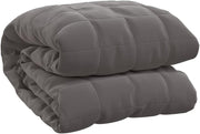 Grey 5kg Weighted Blanket 122x183 cm for Stress & Anxiety Relief - Kwikley