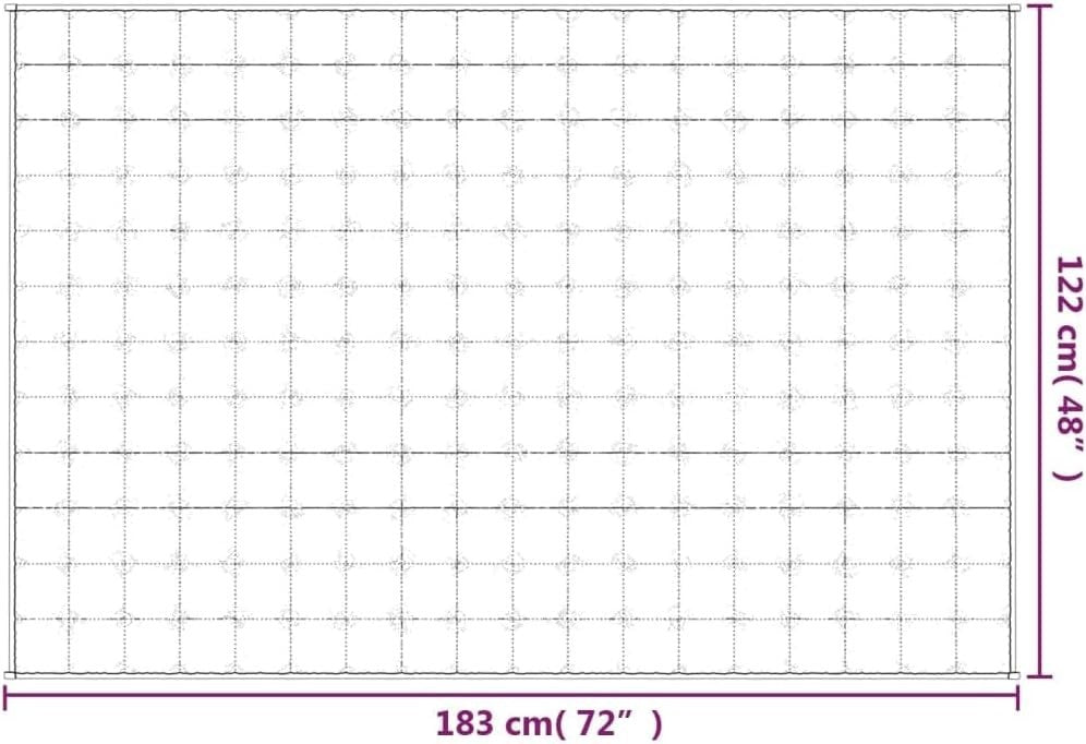 Grey 5kg Weighted Blanket 122x183 cm for Stress & Anxiety Relief - Kwikley