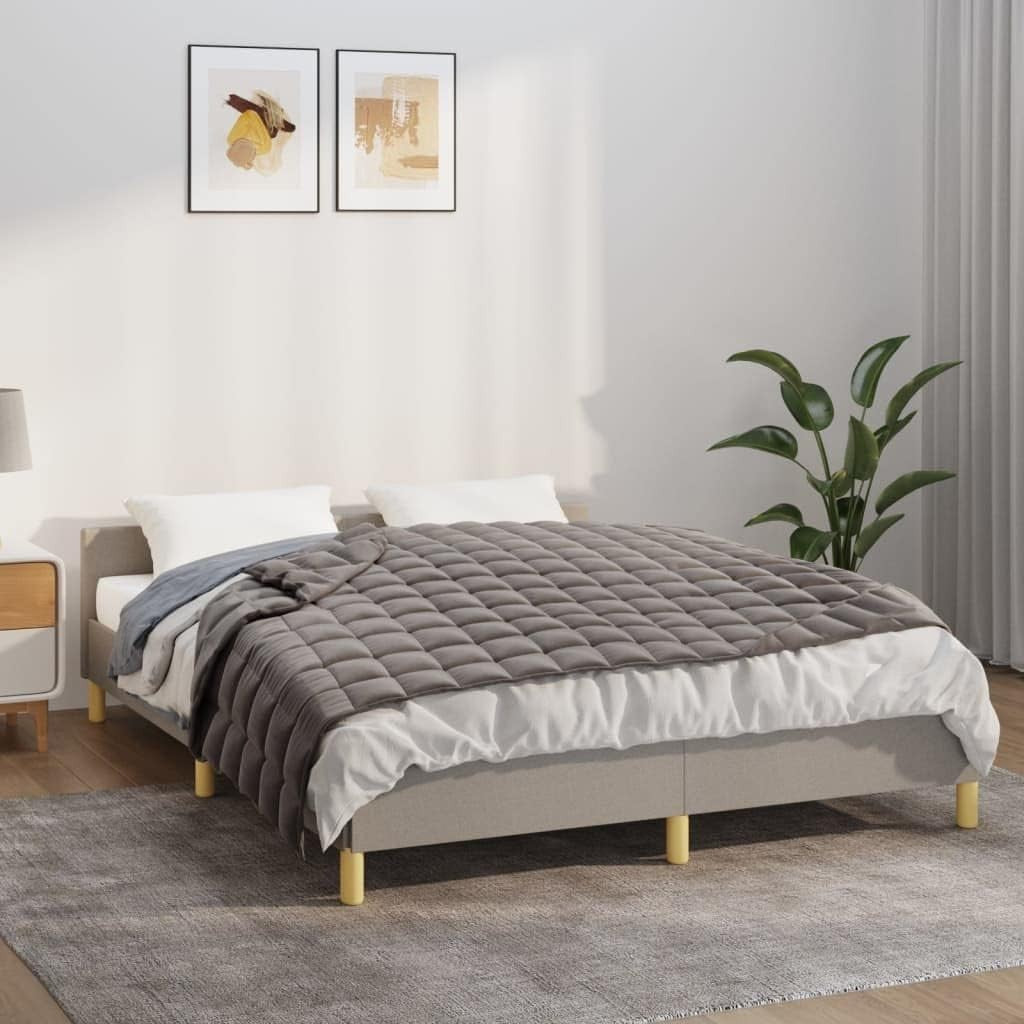 Grey 7kg Weighted Blanket 150x200 cm for Stress & Anxiety Relief - Kwikley