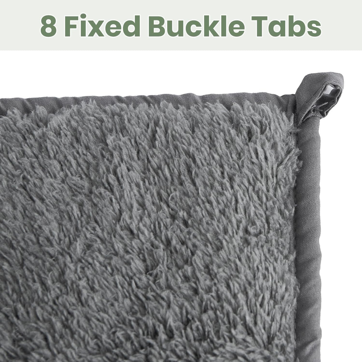 Grey 8kg Weighted Flannel Blanket 150x200cm for Adults Winter - Kwikley