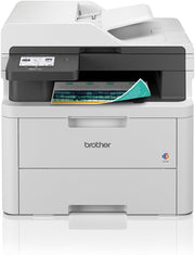 Grey All - in - One Colour Laser Printer Wireless USB A4 Print Copy Scan Fax - Kwikley