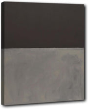Grey Black Mark Rothko Canvas Wall Art 100x75 cm Framed Modern Decor - Kwikley