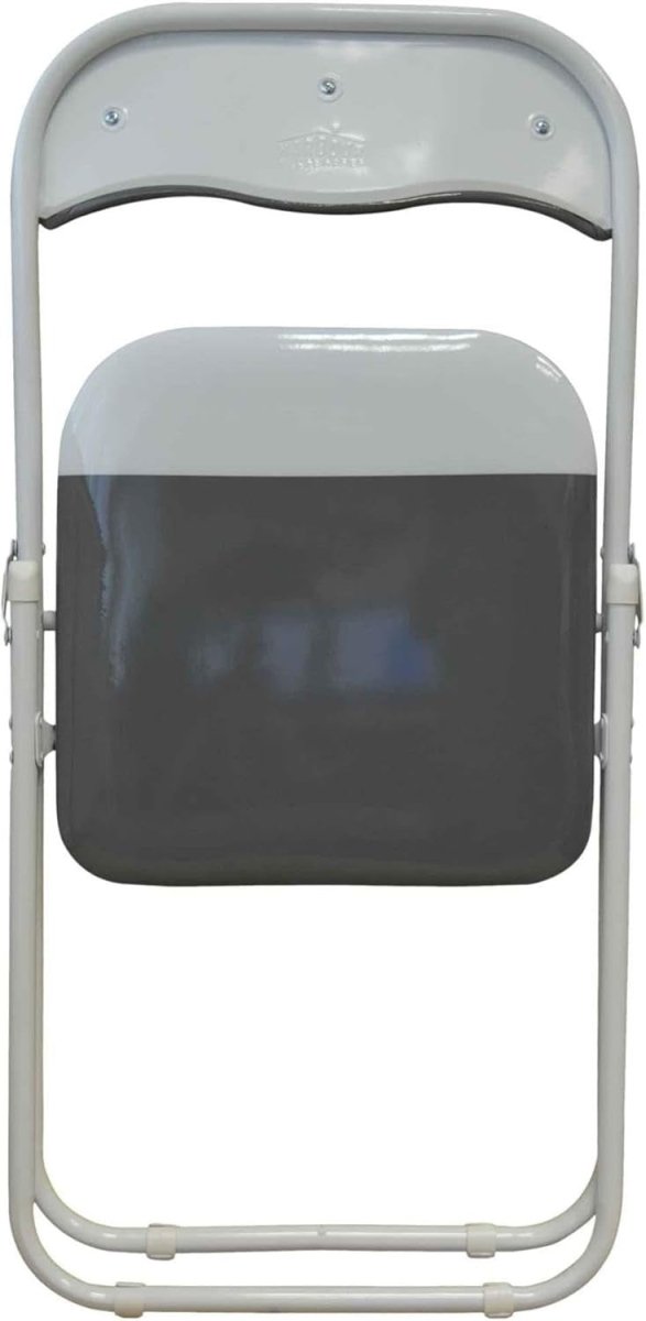 Grey Padded Folding Chairs Set of 6 – Foldable Metal Frame, Space - Saving - Kwikley