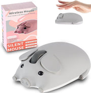 Grey Pig Wireless Mouse Bluetooth 5.1 2.4G Silent 1200DPI - Kwikley