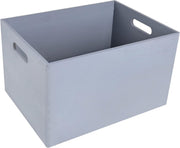 Grey Wooden Storage Box with Lid 40x30x24cm Organizer for Home and Gifts - Kwikley