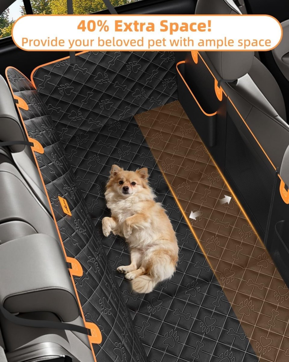Hard Bottom Dog Car Seat Cover Extender Waterproof Hammock Mesh Window - Kwikley