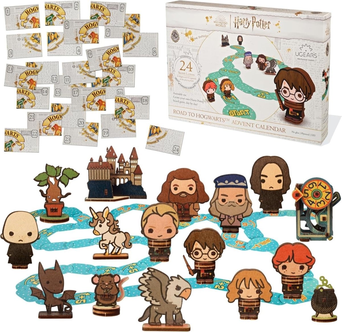 Harry Potter Advent Calendar 2025 3D Wooden Puzzle Board Game Gift - Kwikley
