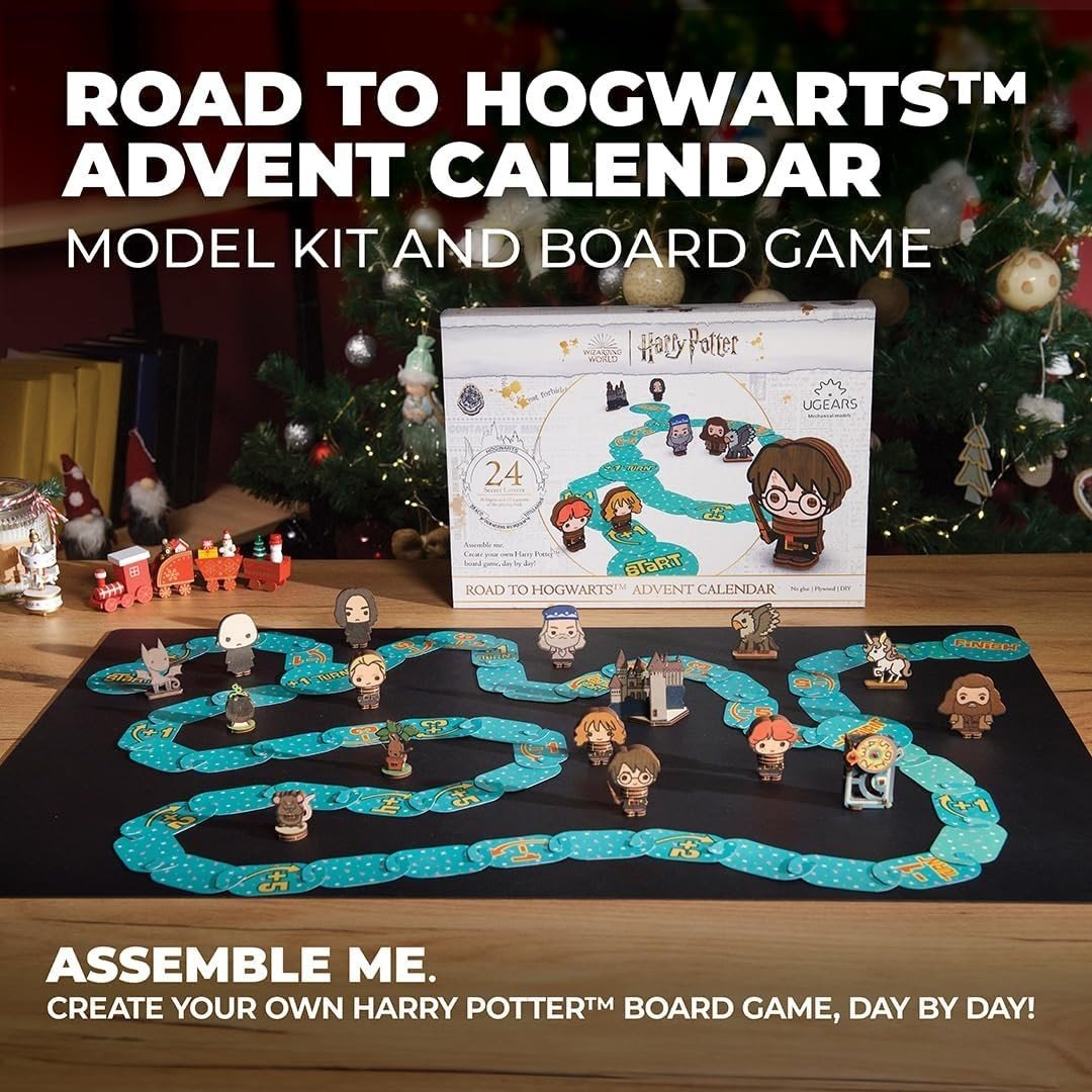 Harry Potter Advent Calendar 2025 3D Wooden Puzzle Board Game Gift - Kwikley