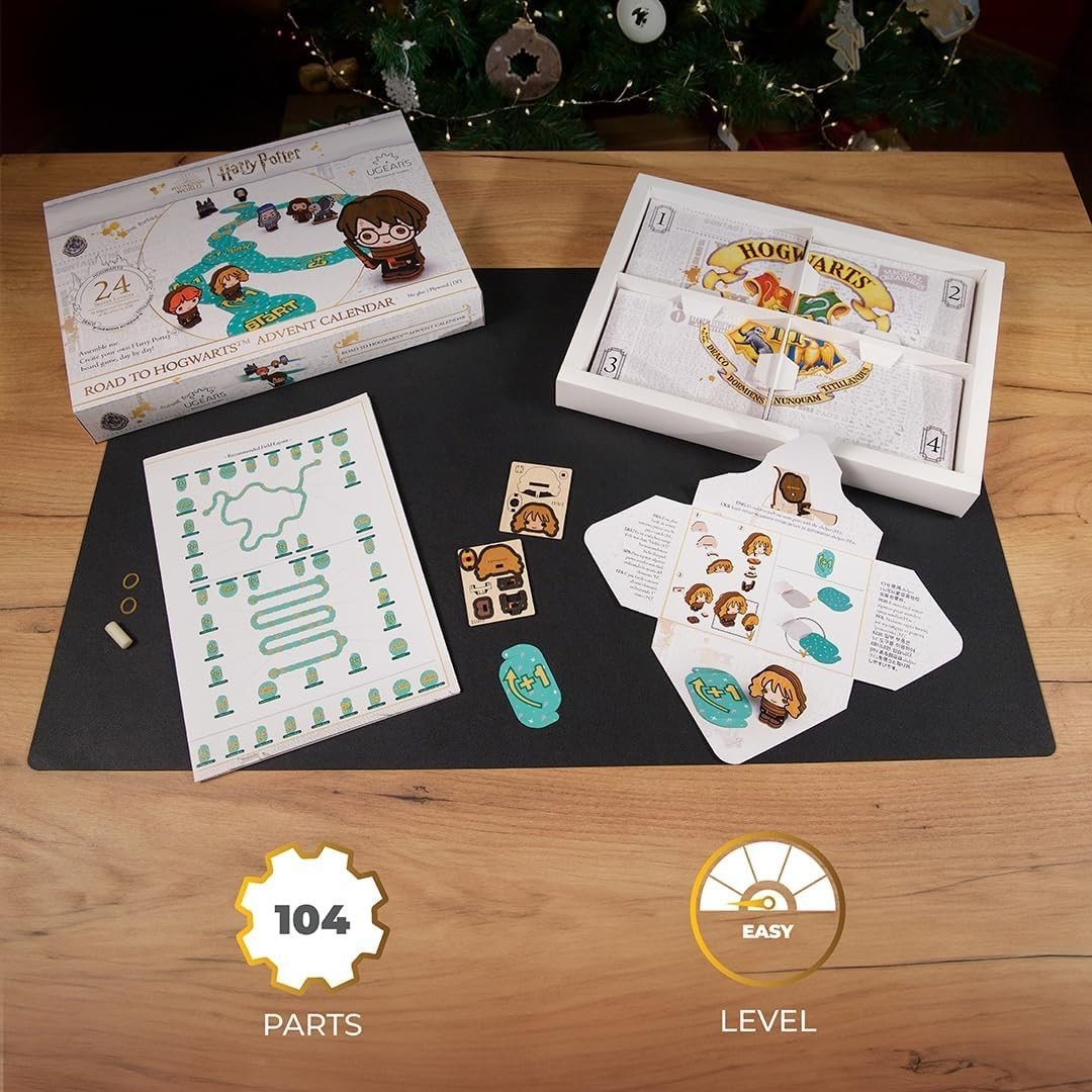 Harry Potter Advent Calendar 2025 3D Wooden Puzzle Board Game Gift - Kwikley