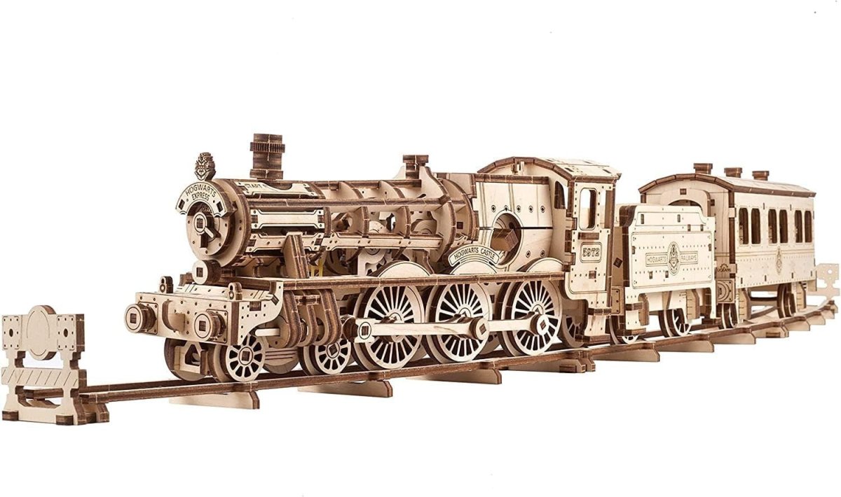 Harry Potter Hogwarts Express 3D Wooden Train Puzzle Mechanical Model - Kwikley