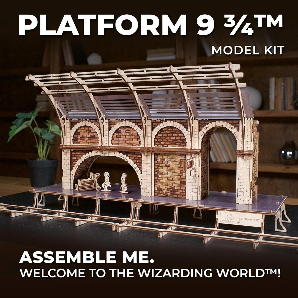 Harry Potter Platform 9¾ 3D Wooden Puzzle Station Model Kit 230PCS - Kwikley