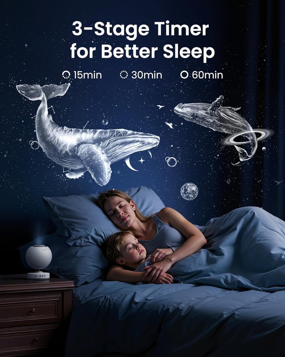 HD Galaxy Projector Night Light Star Ceiling Planetarium Kids Bedroom - Kwikley