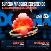 Heated Massage Gaming Chair Recliner with Footrest 150kg Red - Kwikley