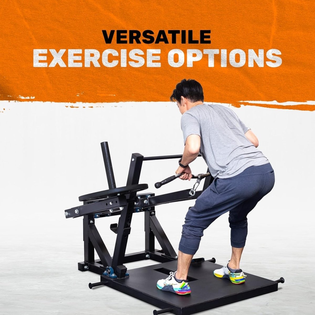 Heavy Duty Belt Squat Machine Lower Body Trainer Home Gym 11 Gauge Steel - Kwikley