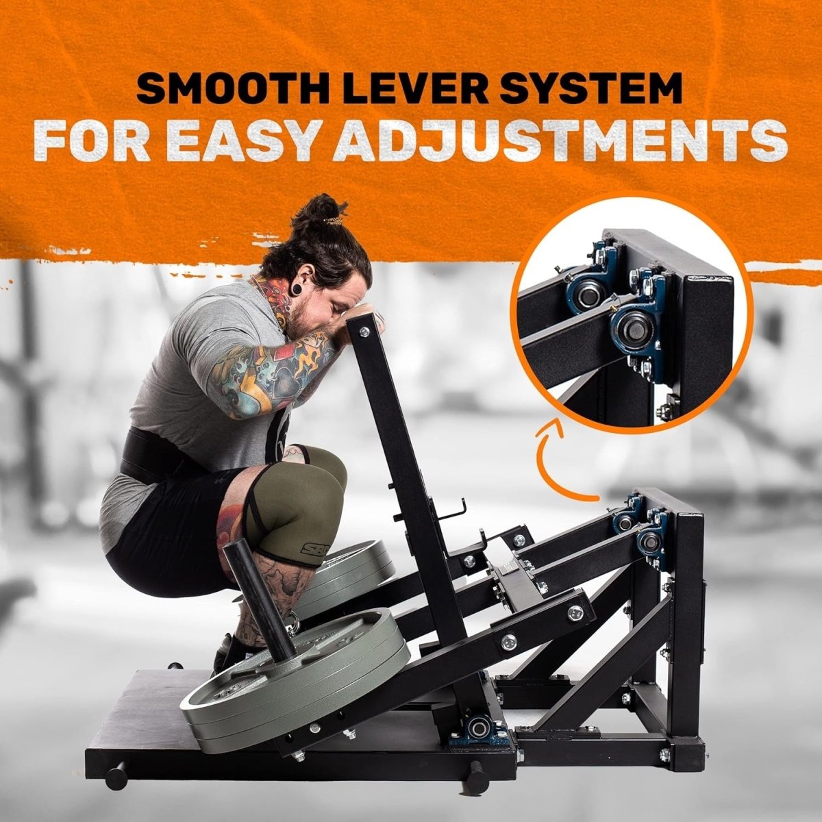 Heavy Duty Belt Squat Machine Lower Body Trainer Home Gym 11 Gauge Steel - Kwikley