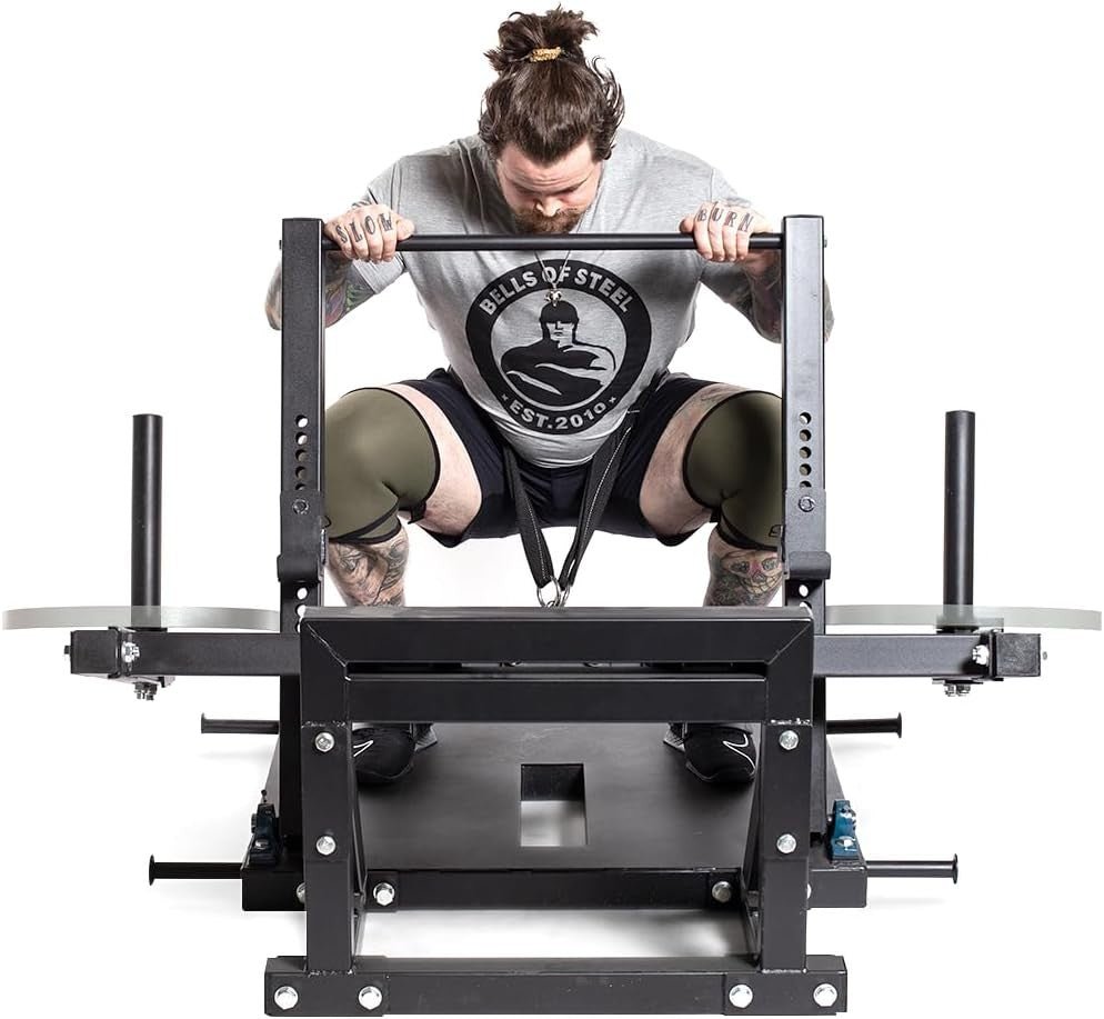 Heavy Duty Belt Squat Machine Lower Body Trainer Home Gym 11 Gauge Steel - Kwikley