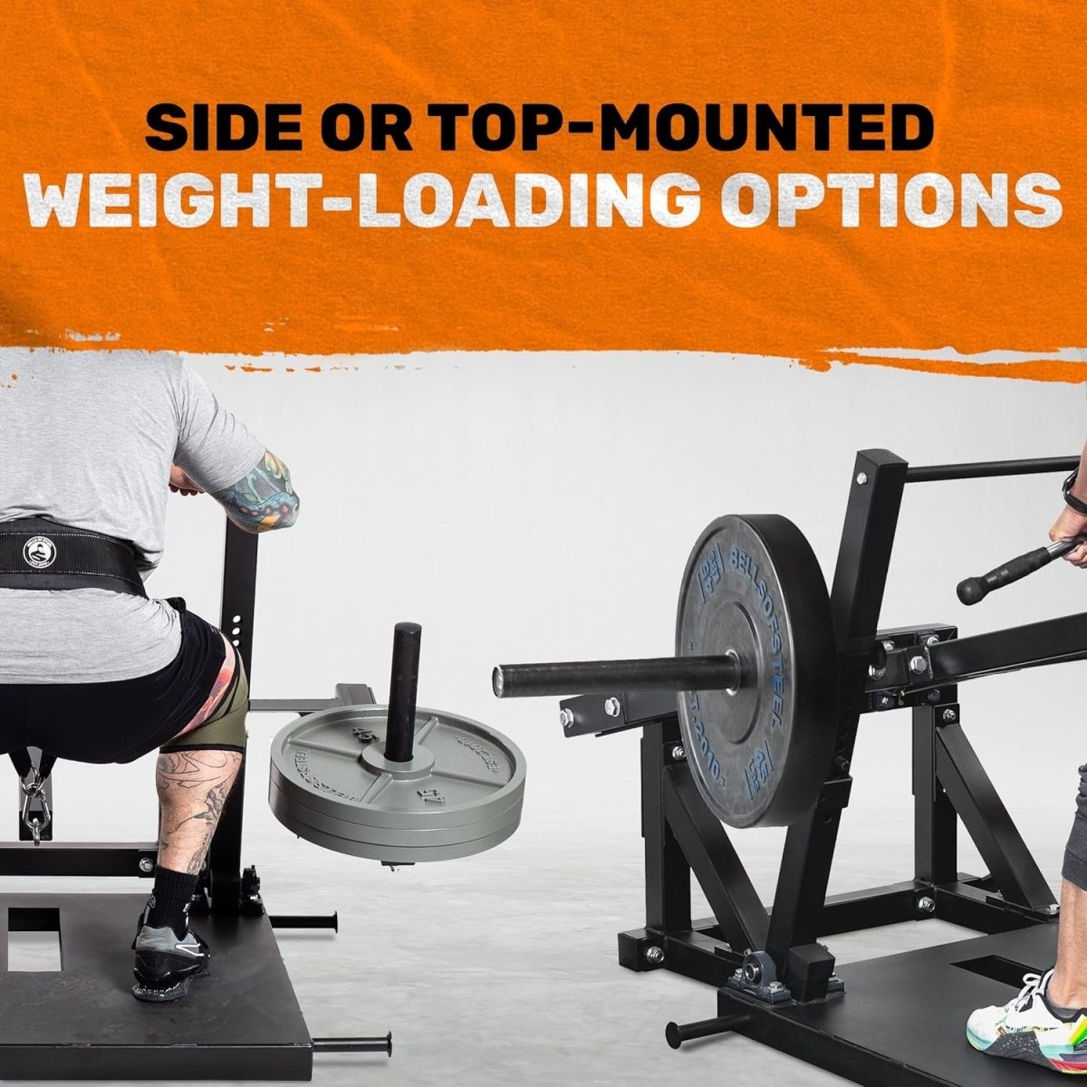 Heavy Duty Belt Squat Machine Lower Body Trainer Home Gym 11 Gauge Steel - Kwikley