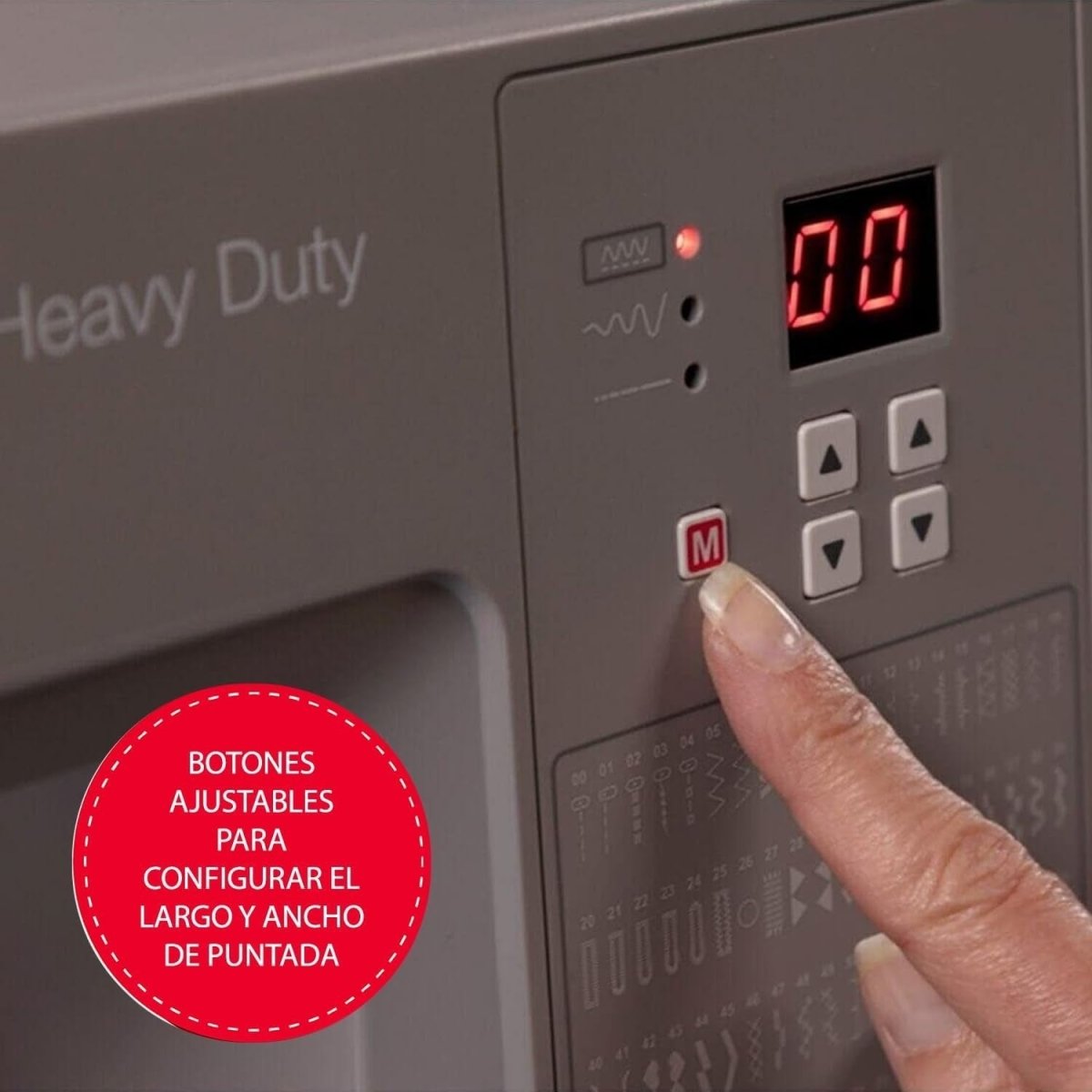 Heavy Duty Computerised Sewing Machine LCD Display Start Stop Control - Kwikley
