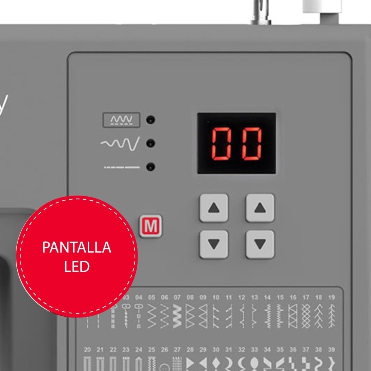 Heavy Duty Computerised Sewing Machine LCD Display Start Stop Control - Kwikley