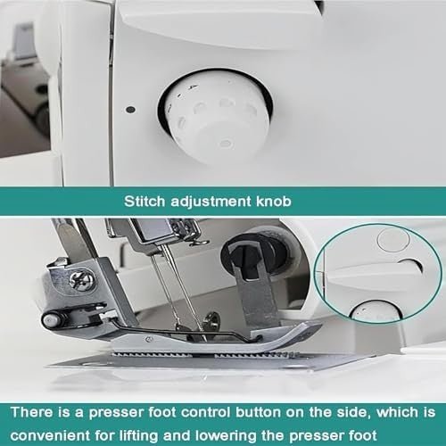 Heavy Duty Coverstitch Overlock Sewing Machine 2 3 4 5 Thread Serger - Kwikley