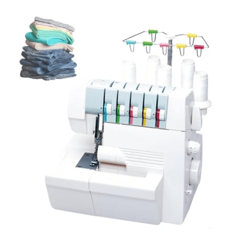 Heavy Duty Coverstitch Overlock Sewing Machine 2 3 4 5 Thread Serger - Kwikley