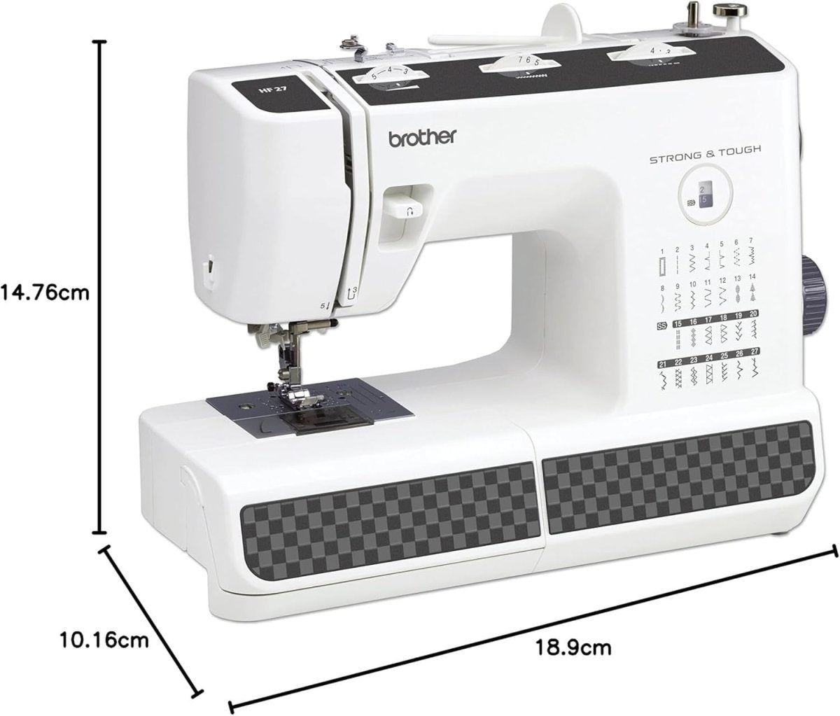 Heavy Duty Electronic Sewing Machine 27 Stitch Metal Chassis Leather PVC - Kwikley