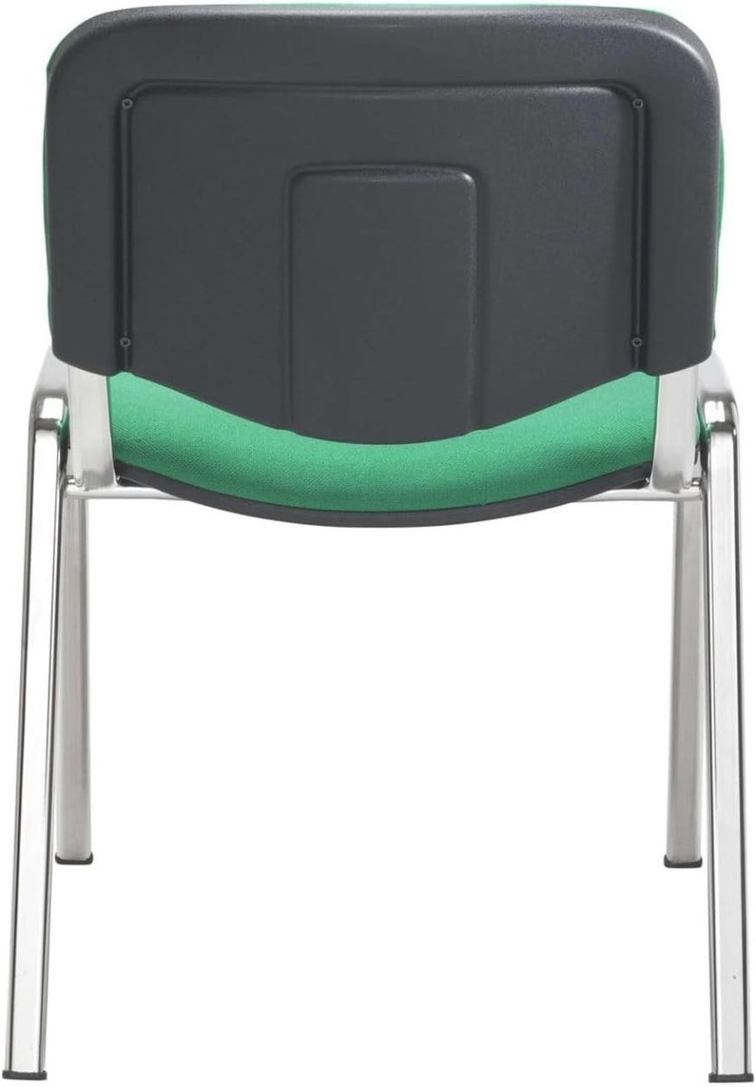 Heavy Duty Meeting Chairs 4 Pack Stackable Reception Green - Kwikley
