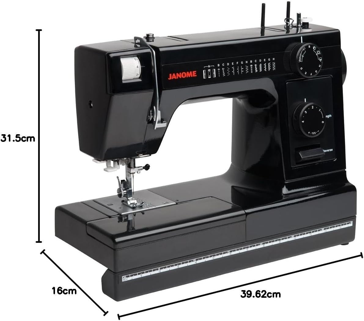 Heavy Duty Sewing Machine 14 Stitches Auto Threader Metal Frame - Kwikley