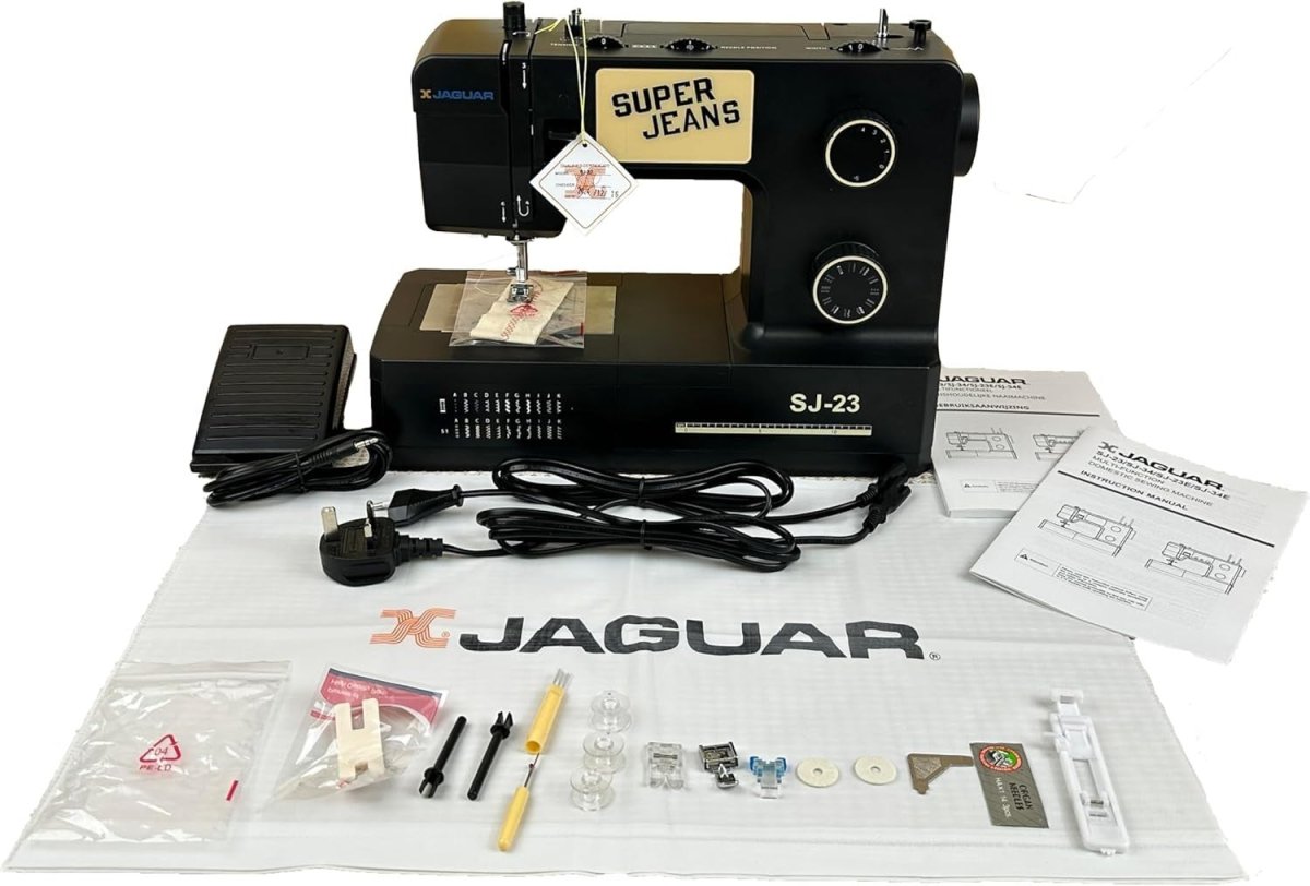 Heavy Duty Sewing Machine 23 Stitch Auto Threader Denim LED Light - Kwikley
