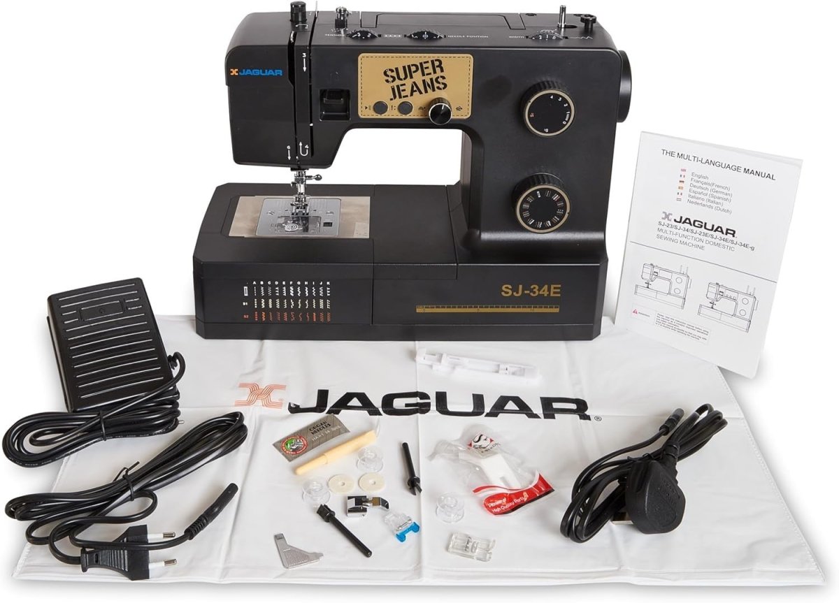 Heavy Duty Sewing Machine 34 Stitches Auto Threader Extension Table - Kwikley
