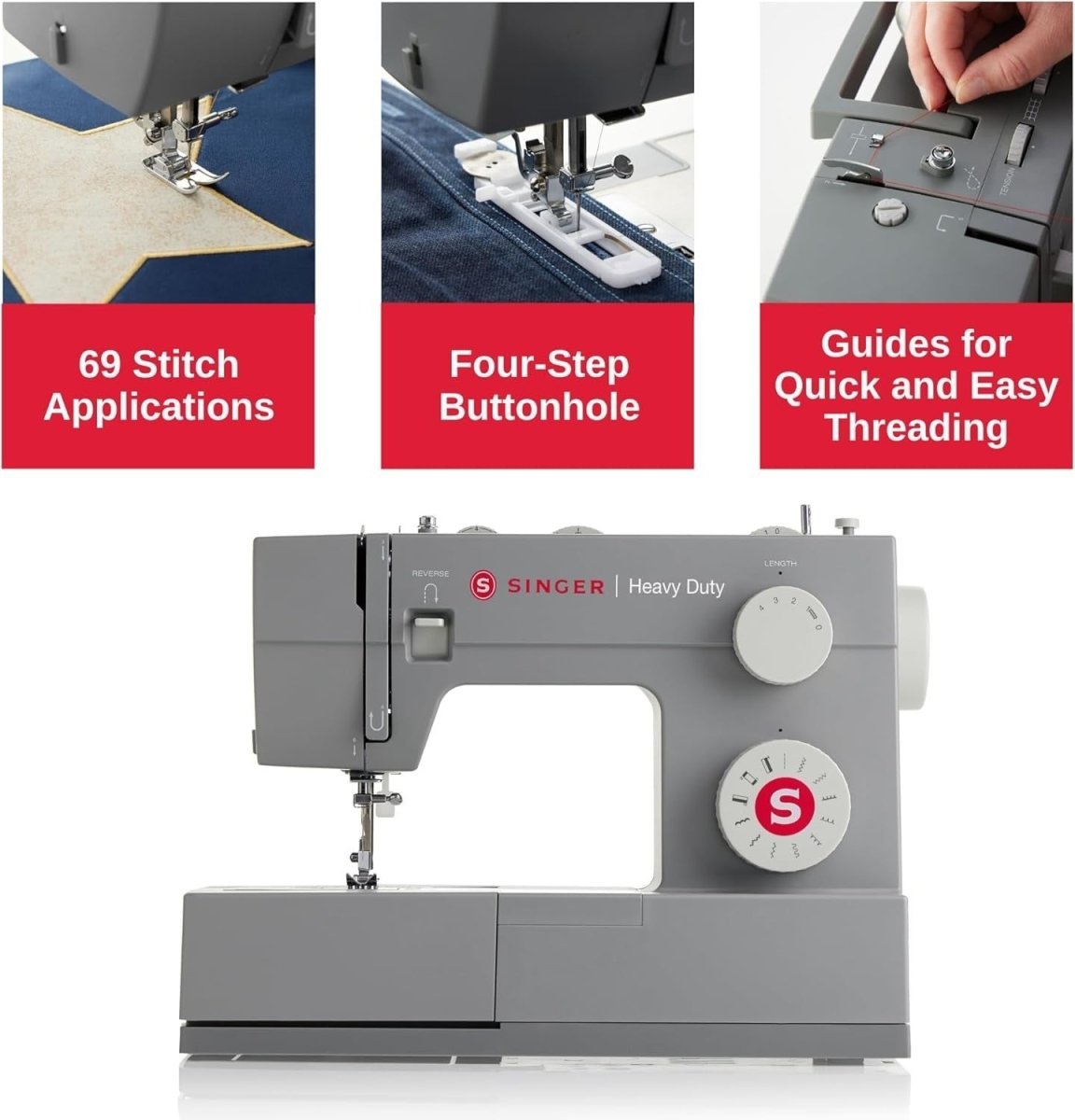 Heavy Duty Sewing Machine 69 Stitch Applications 1100 SPM Metal Frame - Kwikley