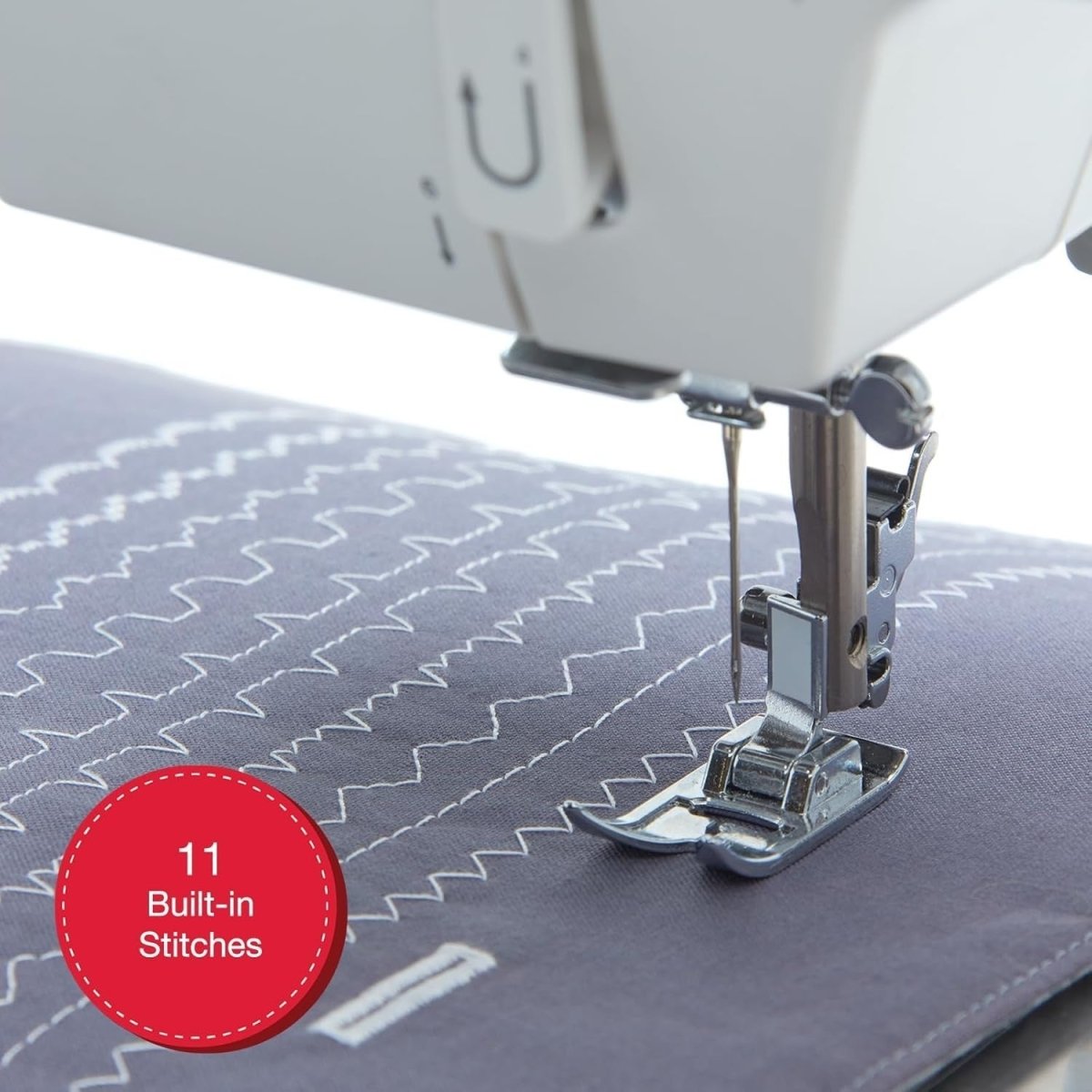 Heavy Duty Sewing Machine 69 Stitch Apps 1100 SPM Free Arm LED - Kwikley