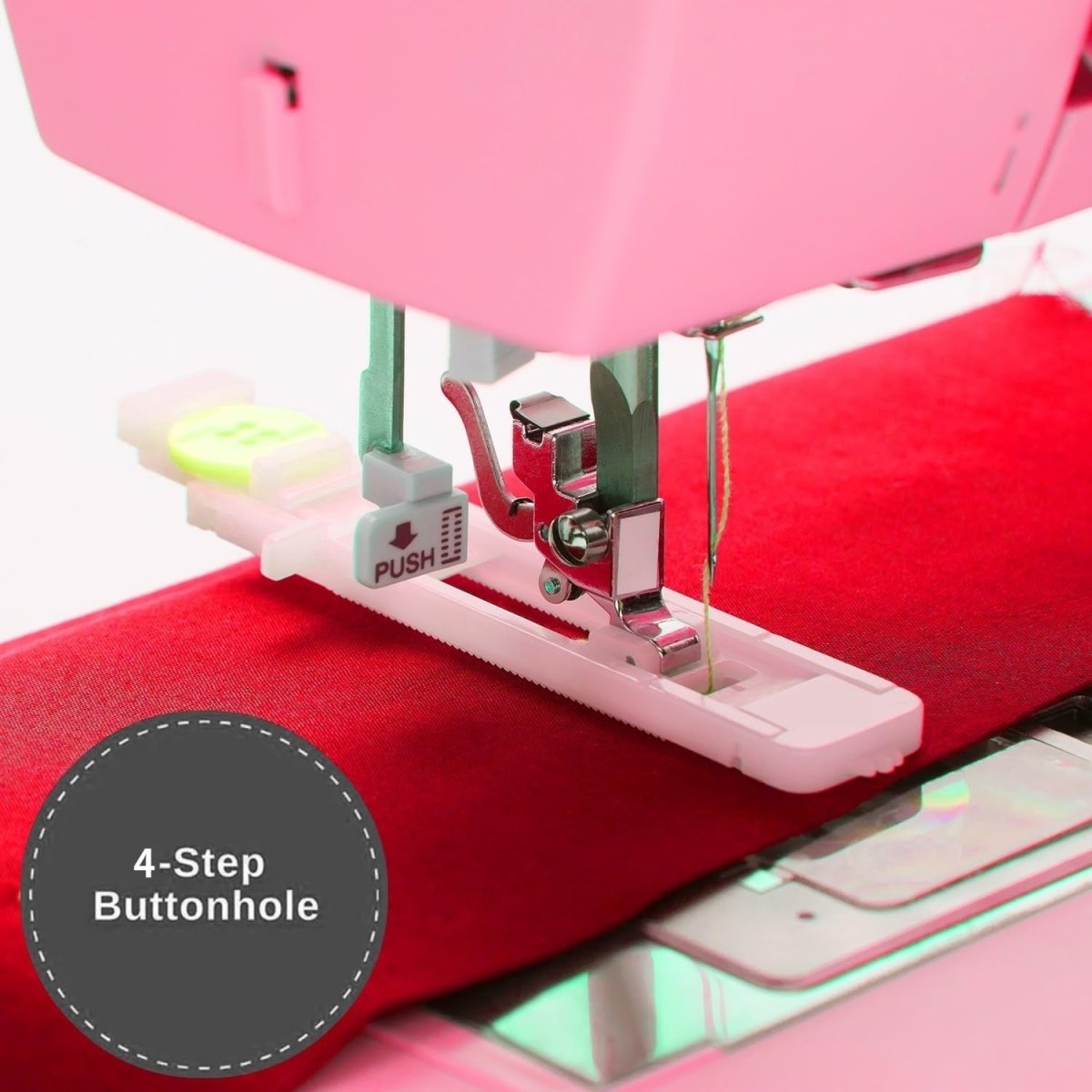 Heavy Duty Sewing Machine 69 Stitch Apps 1100 SPM Pink Edition - Kwikley