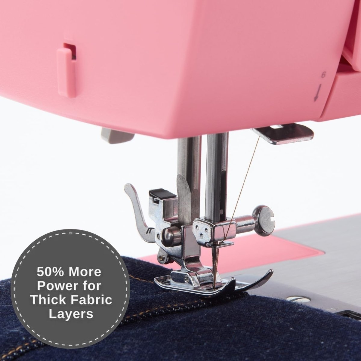 Heavy Duty Sewing Machine 69 Stitch Apps 1100 SPM Pink Edition - Kwikley