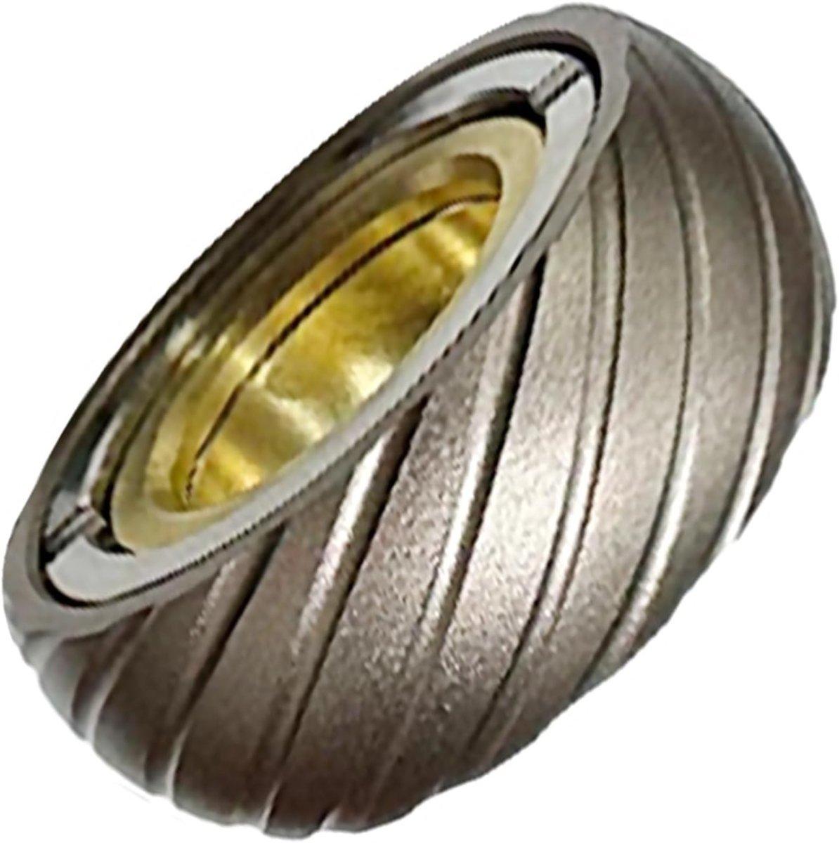 Heavy Duty Spinner Ring Metal Tire Texture Finger Stress Relief EDC - Kwikley
