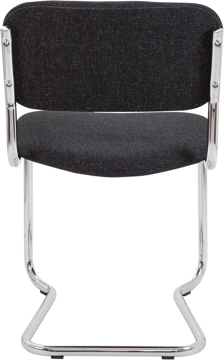 Heavy Duty Stackable Office Chair with Padded Seat & Chrome Frame - Kwikley