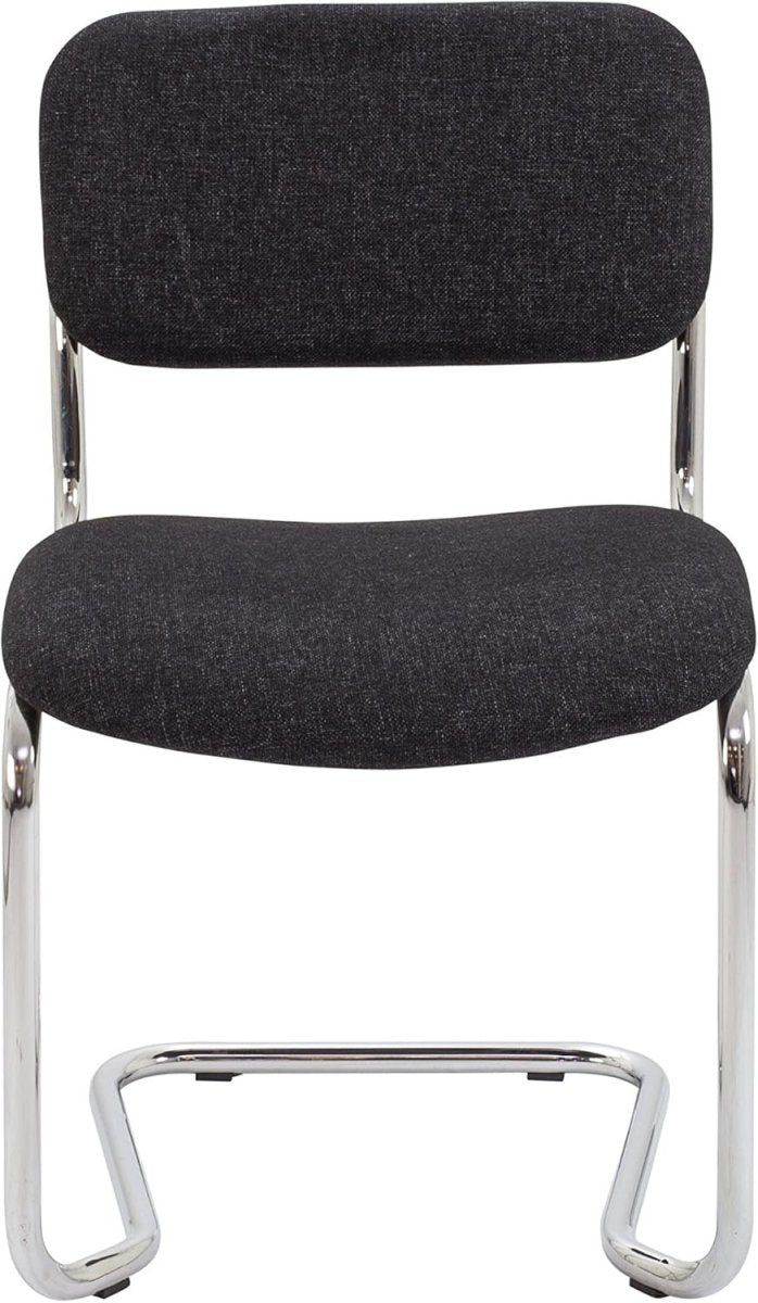 Heavy Duty Stackable Office Chair with Padded Seat & Chrome Frame - Kwikley