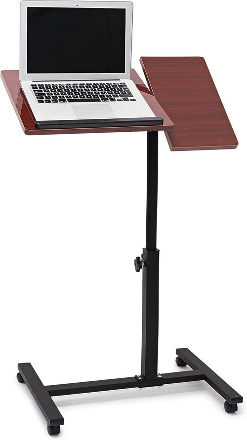 Height Adjustable Laptop Table with Wheels Sofa Bedside Rolling Desk - Kwikley