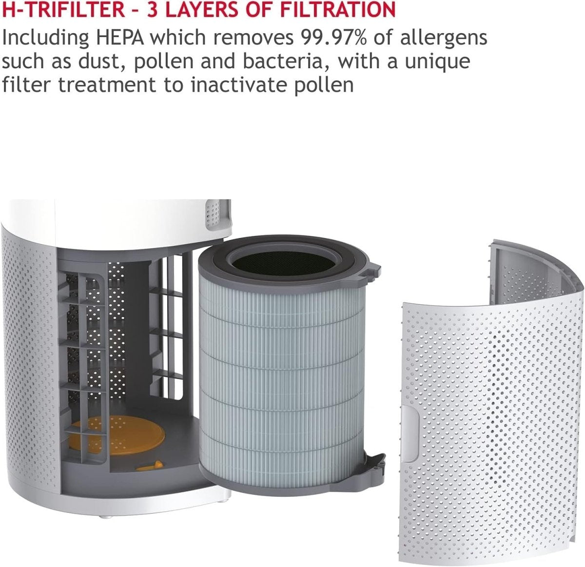 HEPA Air Purifier Humidifier Diffuser 99.97% Allergy Pollen Quiet - Kwikley