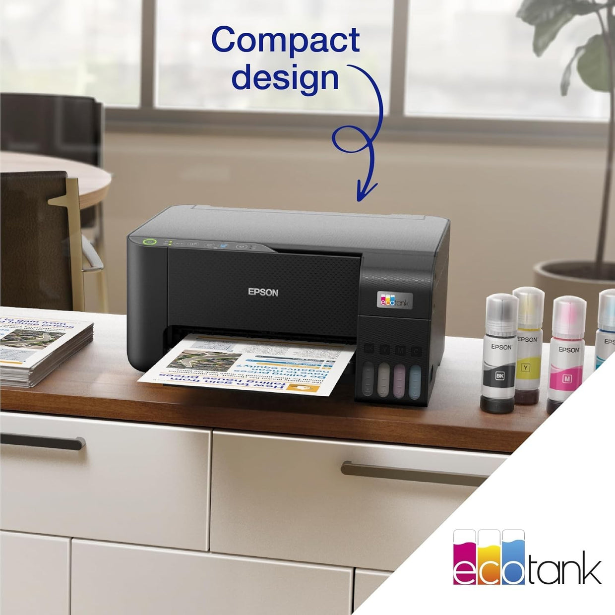 High - Capacity A4 Wireless Inkjet Printer with Fast Colour Printing 70ch - Kwikley