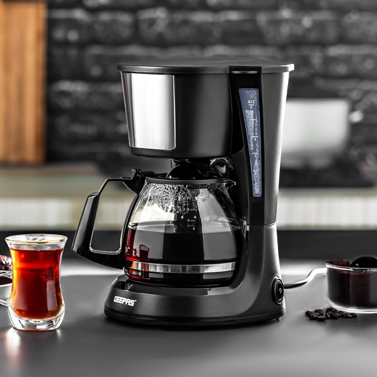 High - Capacity Filter Coffee Maker & Milk Frother Set | 600W Fast Brew | 750ml - Kwikley