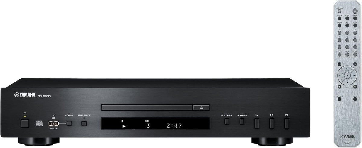 High Resolution CD Player 24bit DAC USB Pure Direct Audio Black - Kwikley