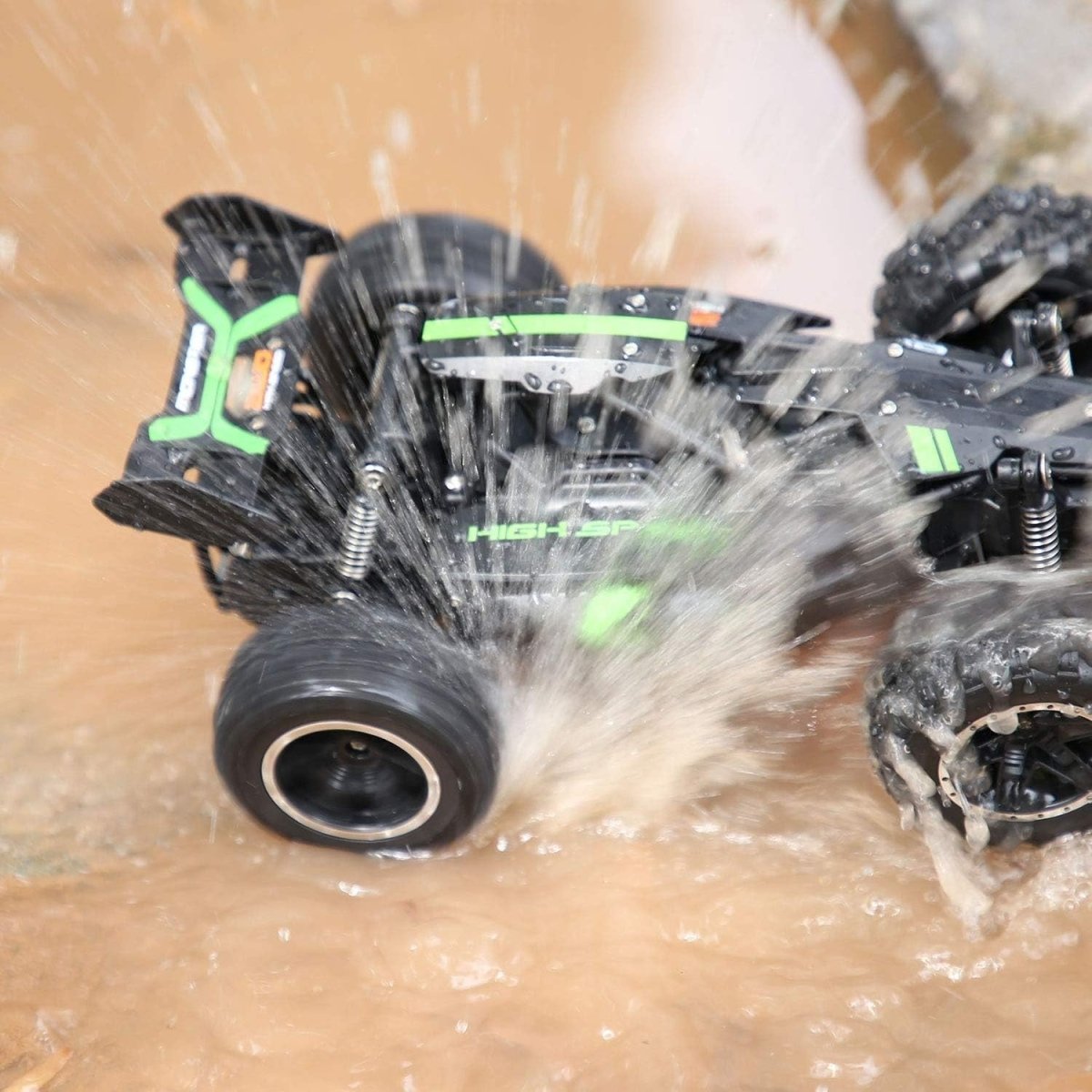 High Speed RC Car 15KMH+ Rechargeable Off - Road Buggy Truck 2.4GHz Dual Battery K - Kwikley
